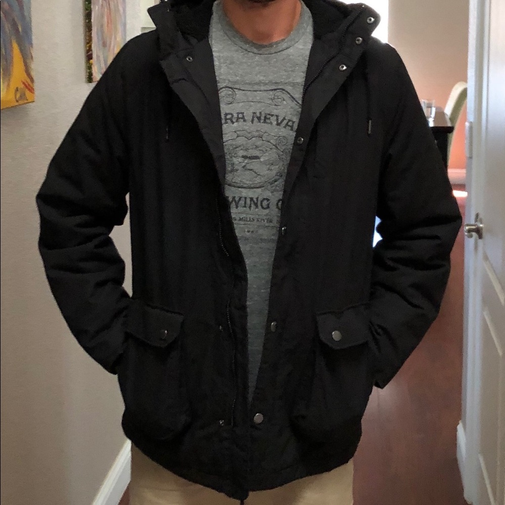 Black H & M winter coat